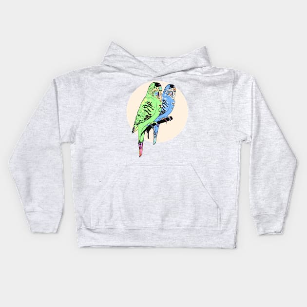 Budgie Kids Hoodie by Brieana